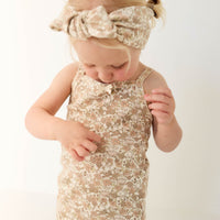 Organic Cotton Singlet - Kitty Chloe Childrens Singlet from Jamie Kay Australia