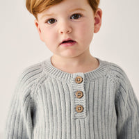 Xander Jumper - Ocean Spray Marle Childrens Jumper from Jamie Kay Australia