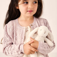 Mila Cardigan - Hushed Violet Childrens Cardigan from Jamie Kay Australia