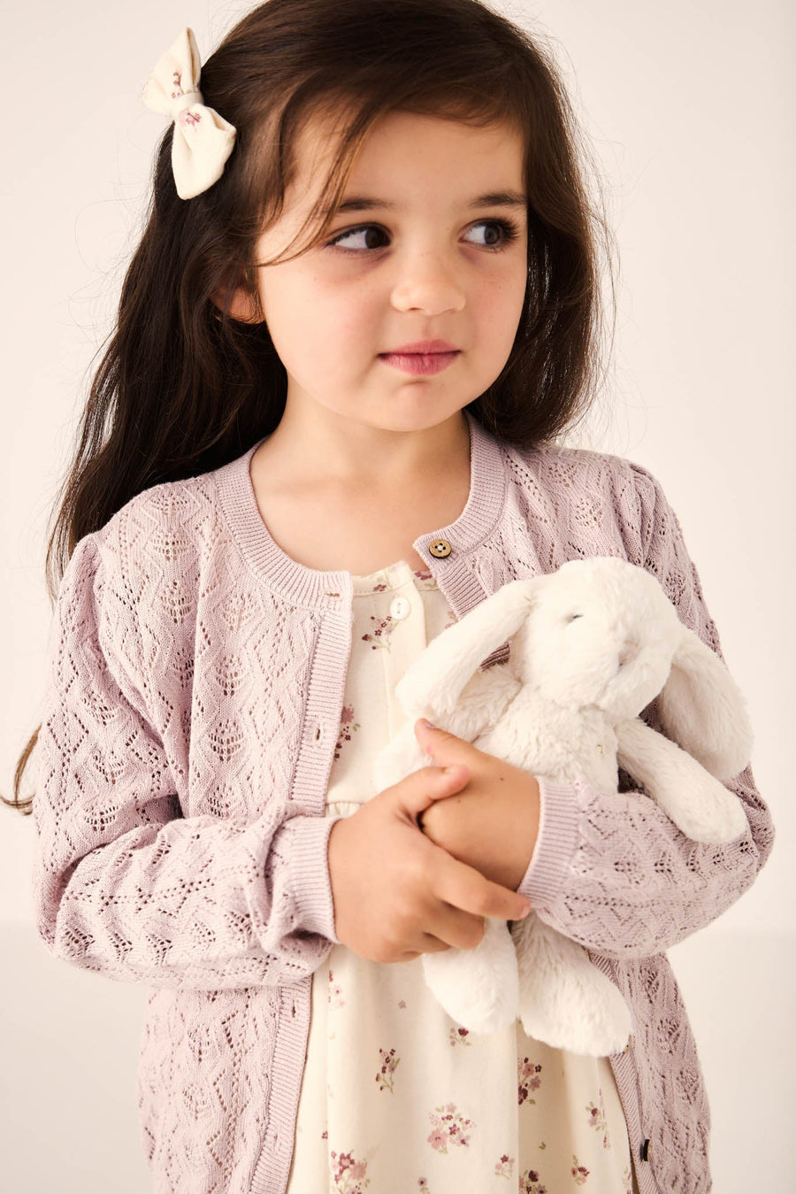 Mila Cardigan - Hushed Violet Childrens Cardigan from Jamie Kay Australia