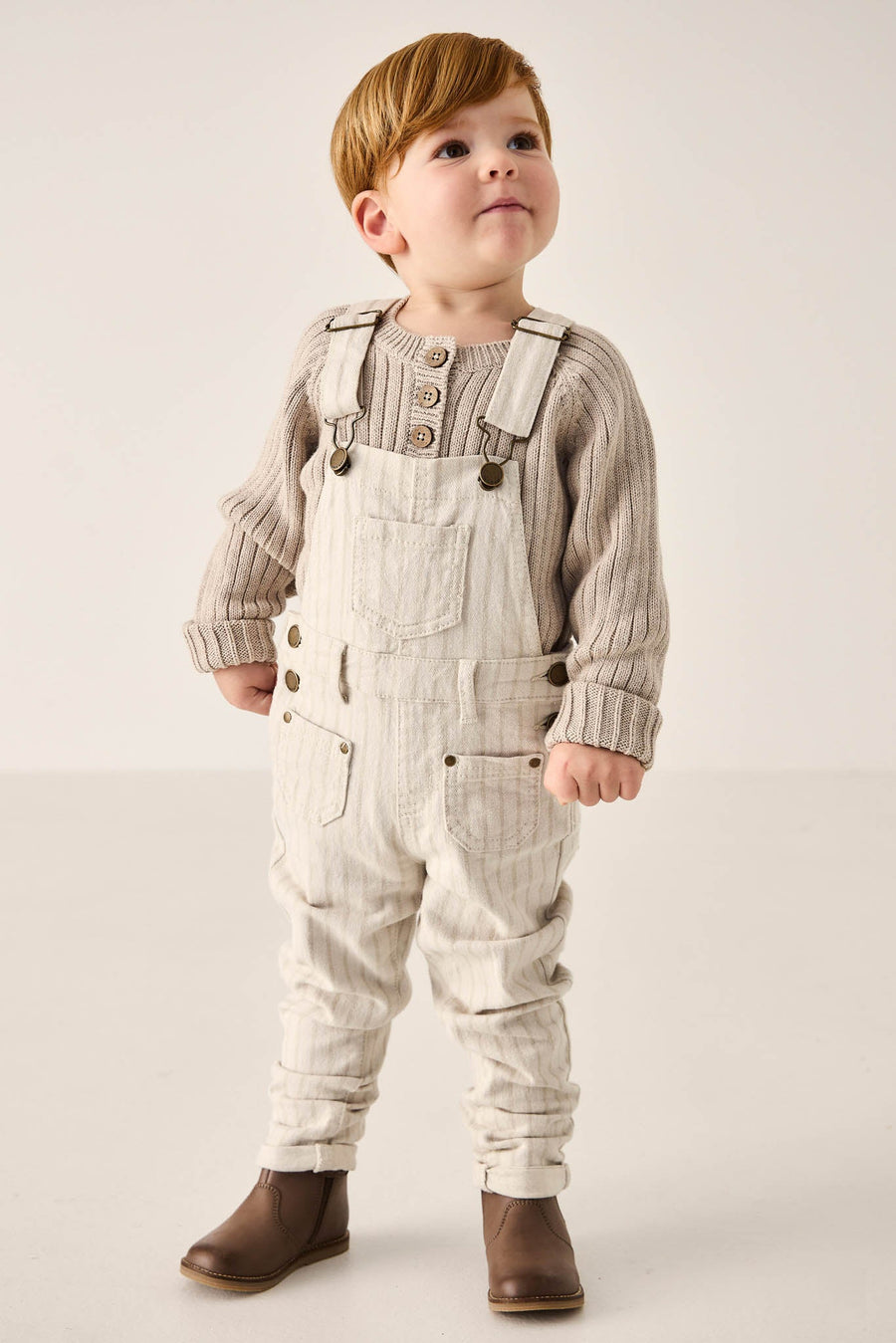 Arlo Overall - Cassava/Soft Clay Childrens Overall from Jamie Kay Australia