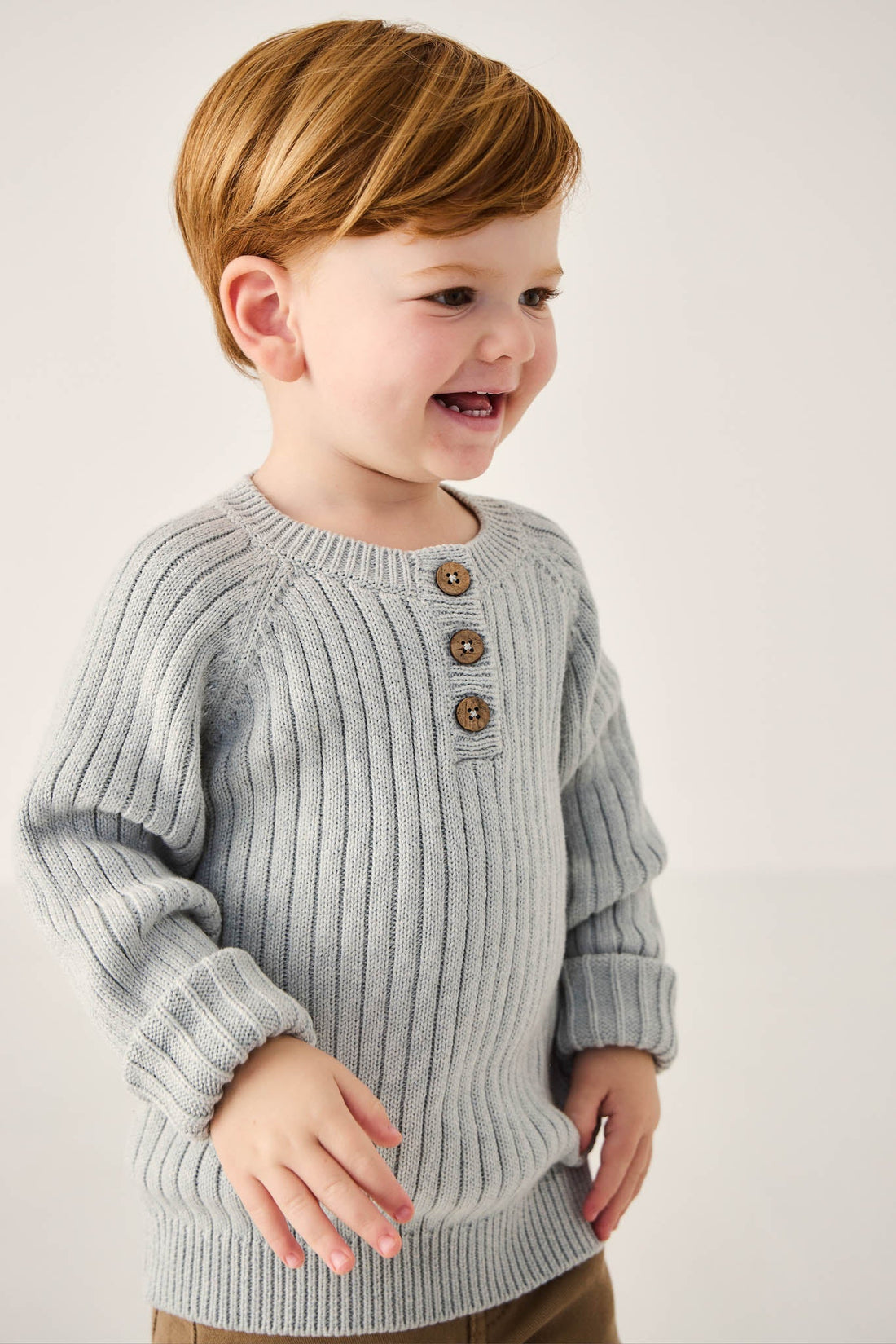 Xander Jumper - Ocean Spray Marle Childrens Jumper from Jamie Kay Australia