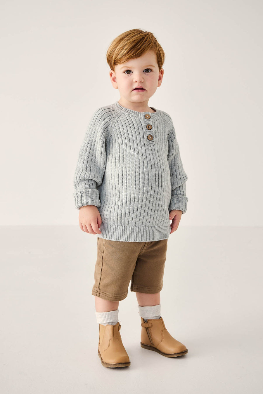 Xander Jumper - Ocean Spray Marle Childrens Jumper from Jamie Kay Australia