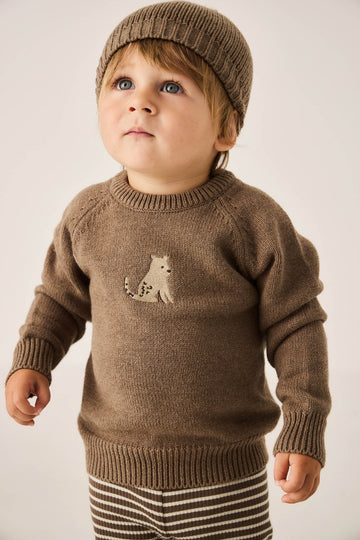 Ethan Jumper - Cub Marle Leopard Childrens Jumper from Jamie Kay Australia