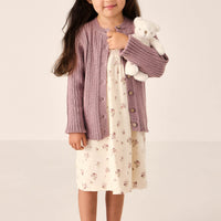 Clara Cardigan - Dreamy Pink Marle Childrens Cardigan from Jamie Kay Australia