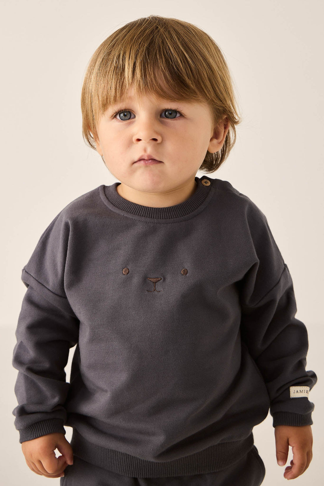 Organic Cotton Damien Sweatshirt - Arctic Childrens Sweatshirt from Jamie Kay Australia