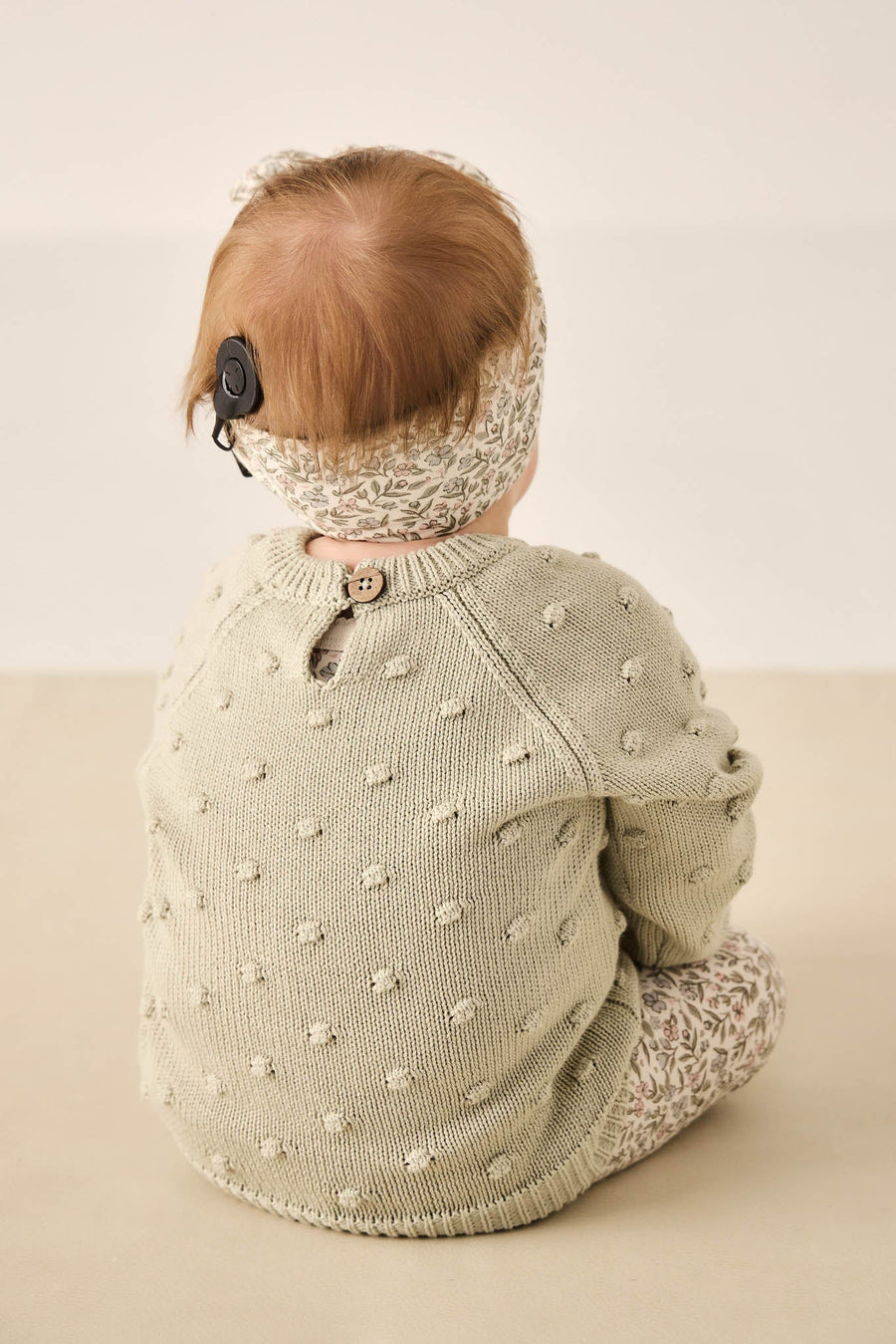 Dotty Knitted Jumper - Honeydew Childrens Jumper from Jamie Kay Australia