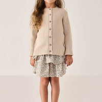 Organic Cotton Ruby Skirt - Ariella Eggnog Childrens Skirt from Jamie Kay Australia