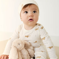 Organic Cotton Fernley Bodysuit - Lenny Leopard Cloud Childrens Bodysuit from Jamie Kay Australia