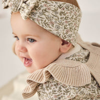 Organic Cotton Headband - Ariella Eggnog Childrens Headband from Jamie Kay Australia