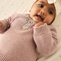 Audrey Knitted Jumper - Shell Marle Childrens Knitwear from Jamie Kay Australia