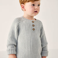 Xander Jumper - Ocean Spray Marle Childrens Jumper from Jamie Kay Australia