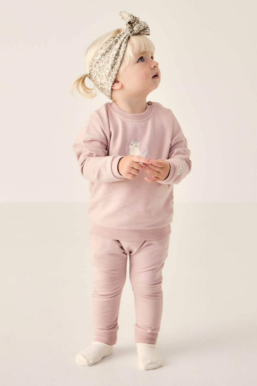 Organic Cotton Bobbie Sweatshirt - Kitty Shell Childrens Sweatshirt from Jamie Kay Australia