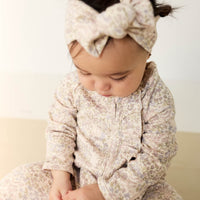 Organic Cotton Melanie Onepiece - April Floral Mauve Childrens Onepiece from Jamie Kay Australia