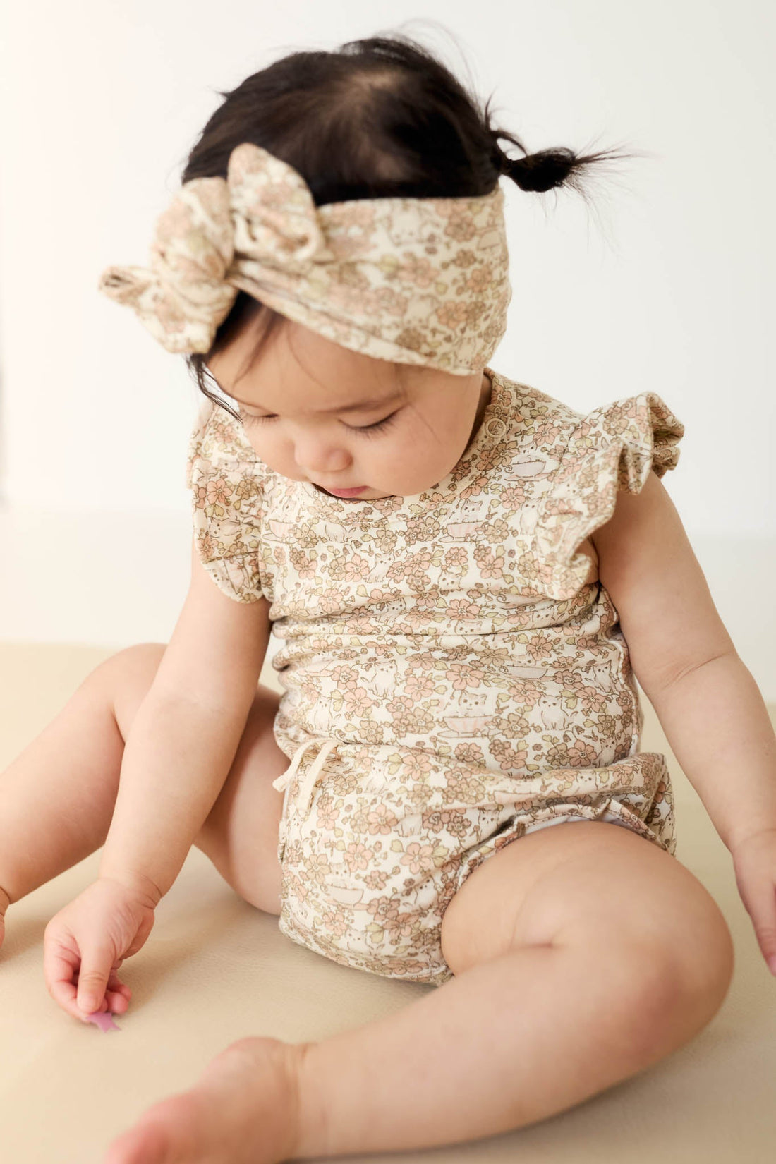 Organic Cotton Maddie Singlet Bodysuit - Kitty Chloe Childrens Bodysuit from Jamie Kay Australia