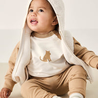 Organic Cotton Tao Sweatshirt - Bronzed Leopard Childrens Sweatshirt from Jamie Kay Australia