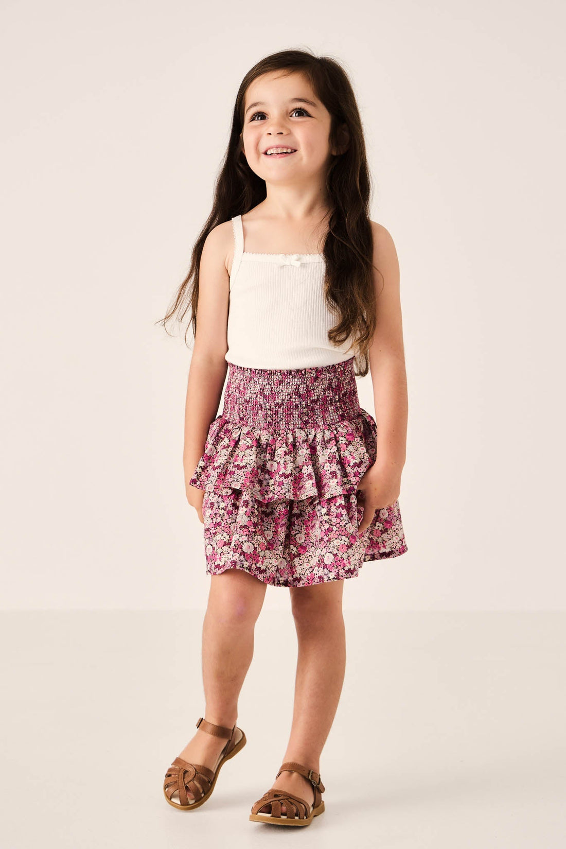 Organic Cotton Samantha Skirt - Garden Print Childrens Skirt from Jamie Kay Australia