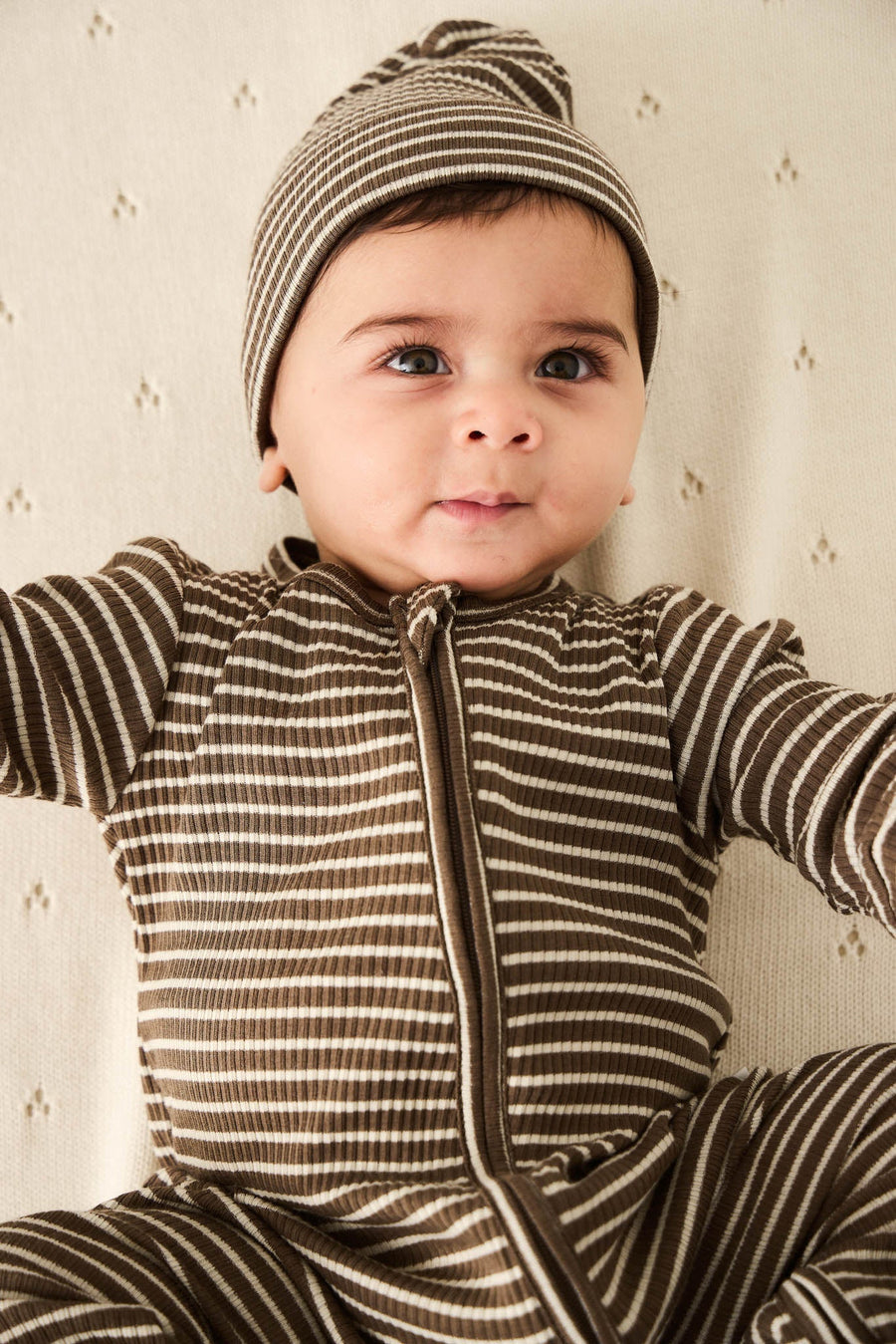 Organic Cotton Modal Gracelyn Onepiece - Bear/Cassava Childrens Onepiece from Jamie Kay Australia