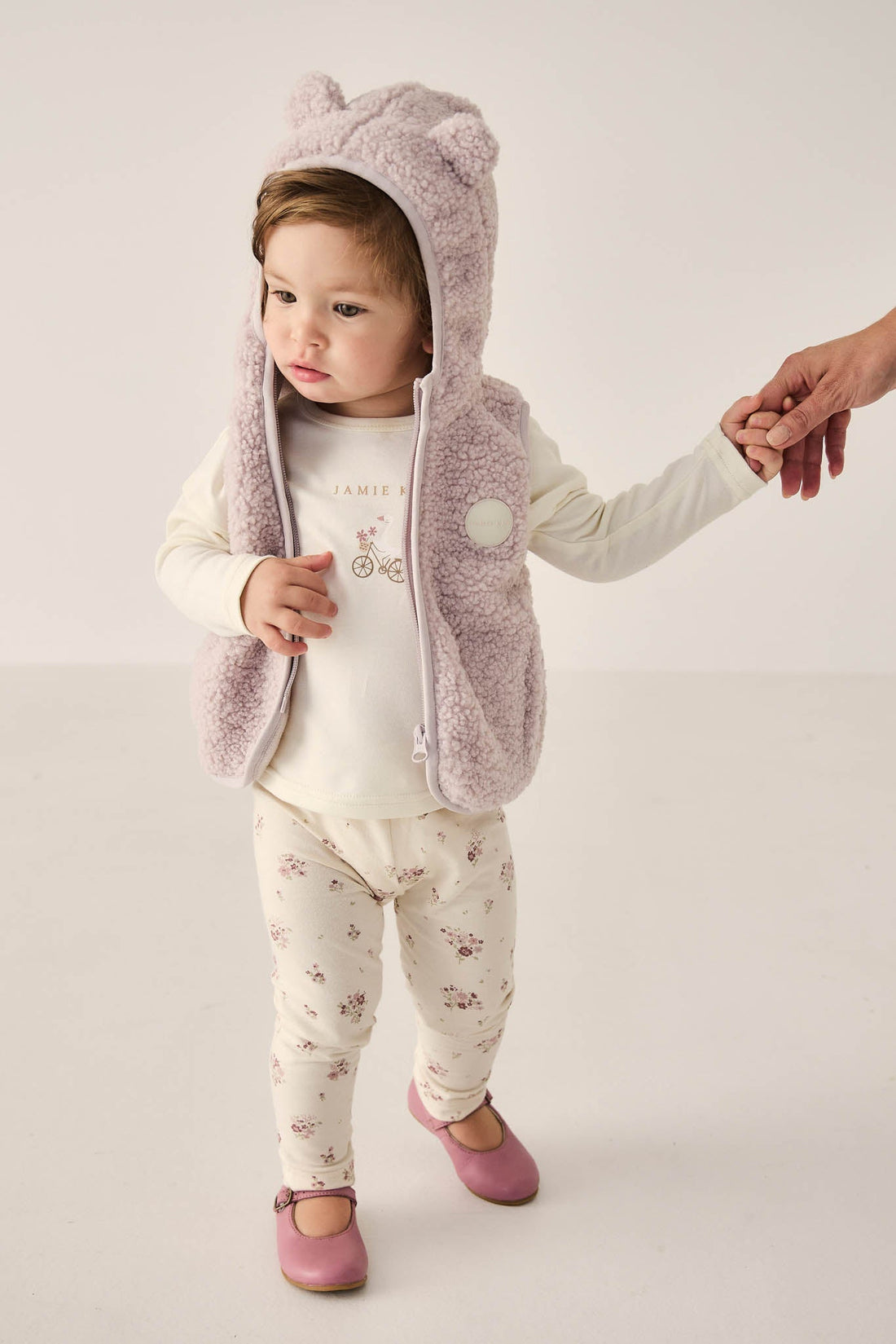 Organic Cotton Everyday Legging - Lauren Floral Tofu Childrens Legging from Jamie Kay Australia