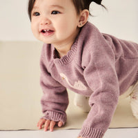 Audrey Knitted Jumper - Dreamy Pink Marle Childrens Knitwear from Jamie Kay Australia