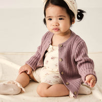 Clara Cardigan - Dreamy Pink Marle Childrens Cardigan from Jamie Kay Australia