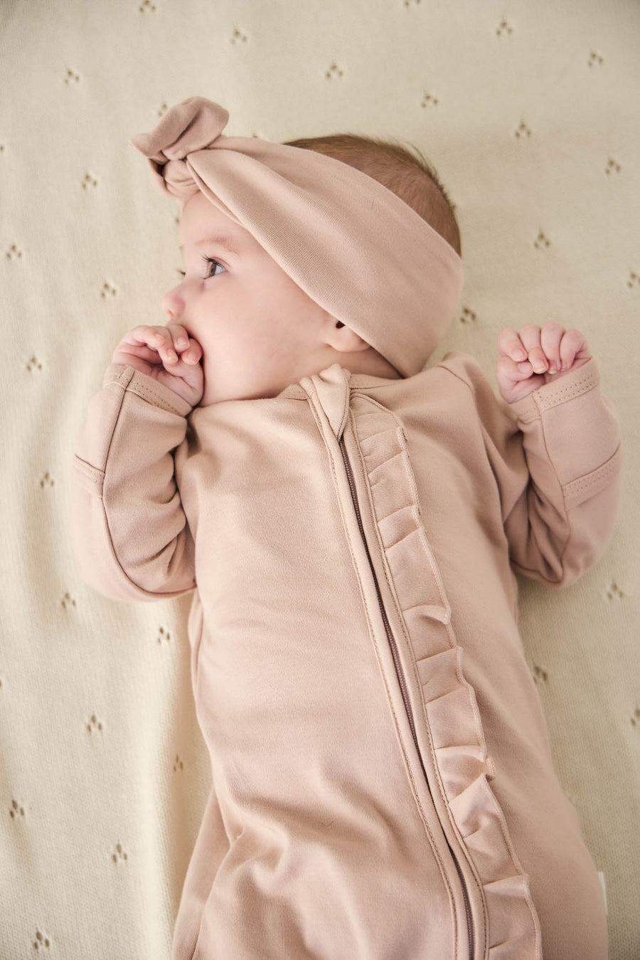 Pima Cotton Melanie Onepiece - Dusky Rose Childrens Onepiece from Jamie Kay Australia