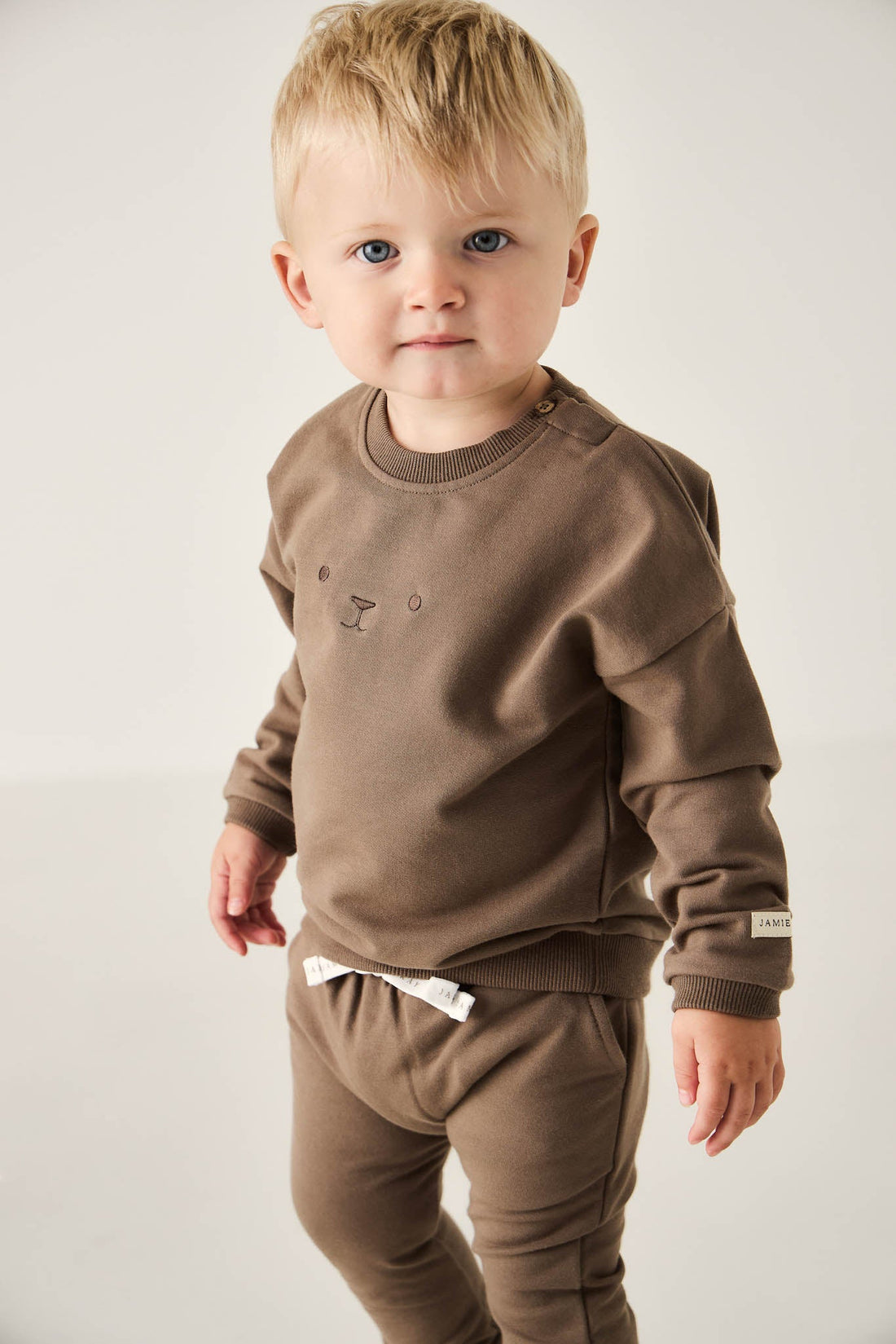 Organic Cotton Morgan Track Pant - Bear Childrens Pant from Jamie Kay Australia