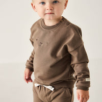 Organic Cotton Morgan Track Pant - Bear Childrens Pant from Jamie Kay Australia