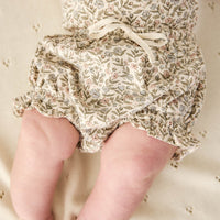 Organic Cotton Frill Bloomer - Ariella Eggnog Childrens Bloomer from Jamie Kay Australia