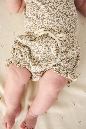 Organic Cotton Frill Bloomer - Ariella Eggnog Childrens Bloomer from Jamie Kay Australia