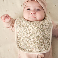 Organic Cotton Bib - Ariella Eggnog Childrens Bib from Jamie Kay Australia