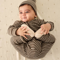 Organic Cotton Modal Gracelyn Onepiece - Bear/Cassava Childrens Onepiece from Jamie Kay Australia