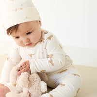 Organic Cotton Everyday Legging - Lenny Leopard Cloud Childrens Legging from Jamie Kay Australia