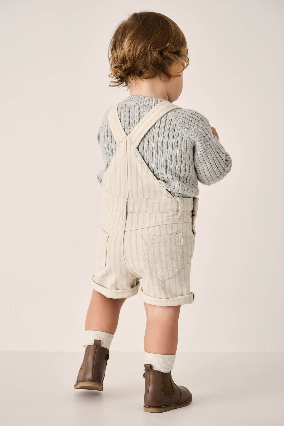 Casey Short Overall - Cassava/Soft Clay Childrens Overall from Jamie Kay Australia