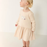 Organic Cotton Paloma Dress - Shell Childrens Dress from Jamie Kay Australia