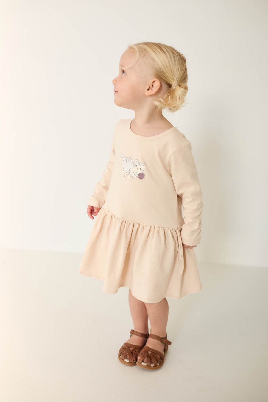 Organic Cotton Paloma Dress - Shell Childrens Dress from Jamie Kay Australia