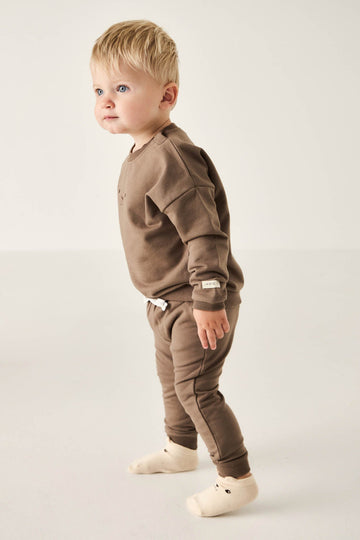 Organic Cotton Morgan Track Pant - Bear Childrens Pant from Jamie Kay Australia