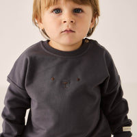 Organic Cotton Damien Sweatshirt - Arctic Childrens Sweatshirt from Jamie Kay Australia