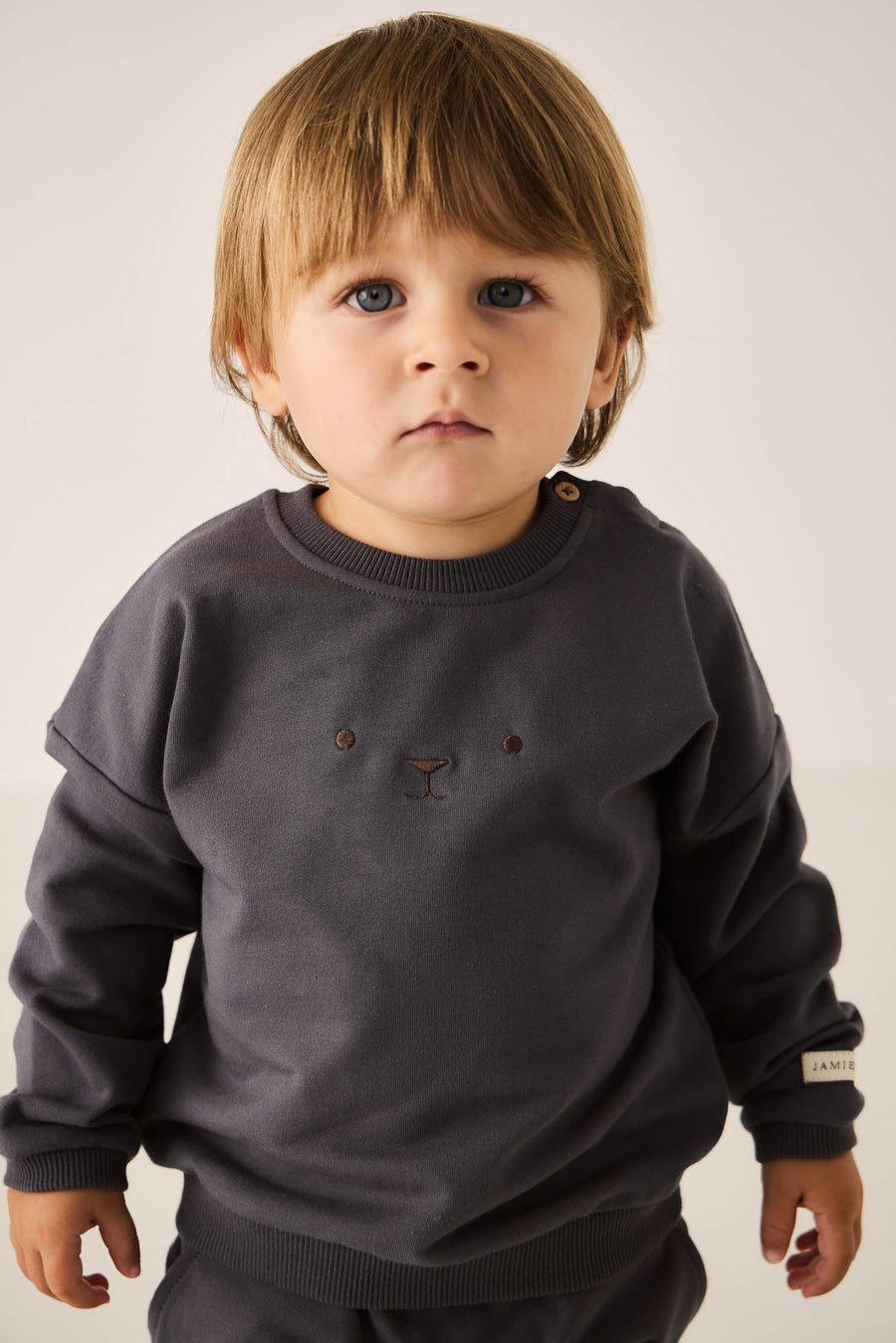 Organic Cotton Damien Sweatshirt - Arctic Childrens Sweatshirt from Jamie Kay Australia