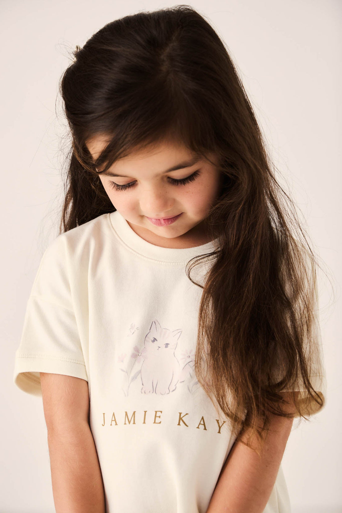 Pima Cotton Mimi Top - Kitty Parchment Childrens Top from Jamie Kay Australia