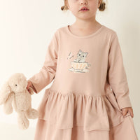 Organic Cotton Fayette Dress - Dusky Rose Childrens Dress from Jamie Kay Australia