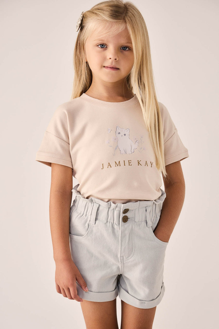 Pima Cotton Mimi Top - Kitty Shell Childrens Top from Jamie Kay Australia