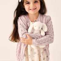 Mila Cardigan - Hushed Violet Childrens Cardigan from Jamie Kay Australia