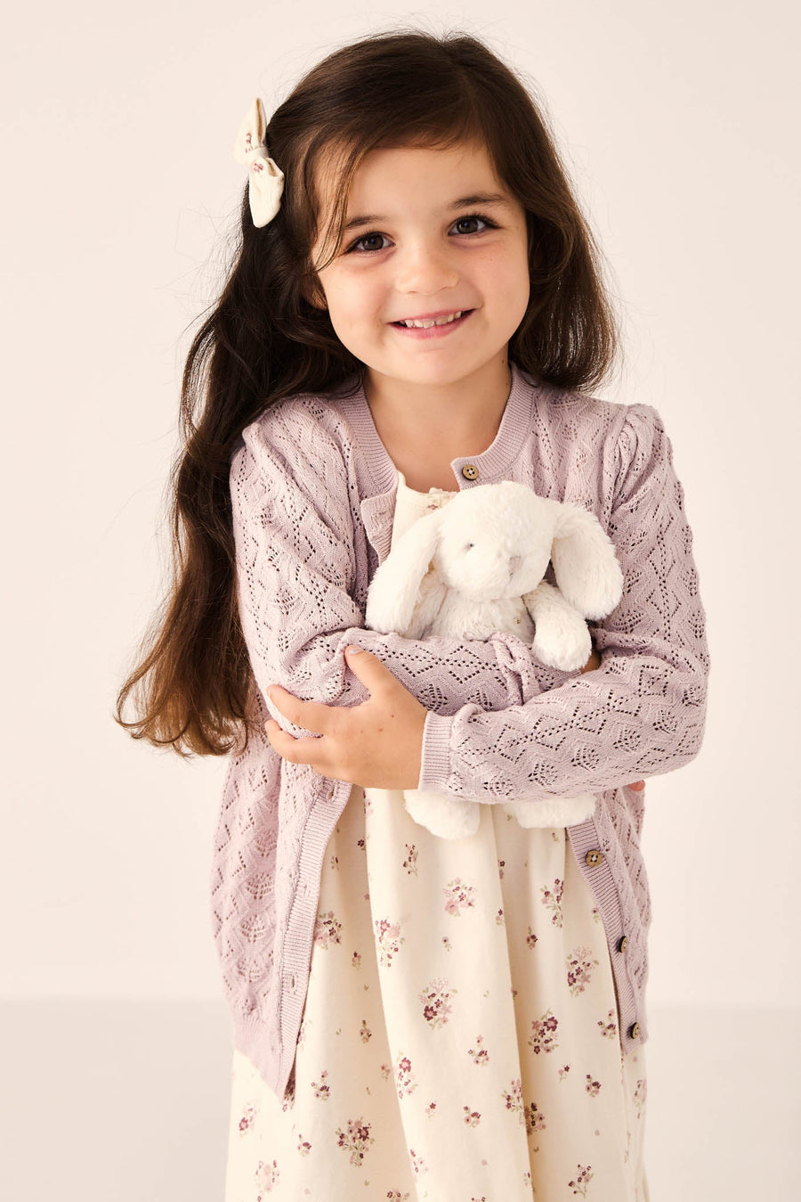 Mila Cardigan - Hushed Violet Childrens Cardigan from Jamie Kay Australia