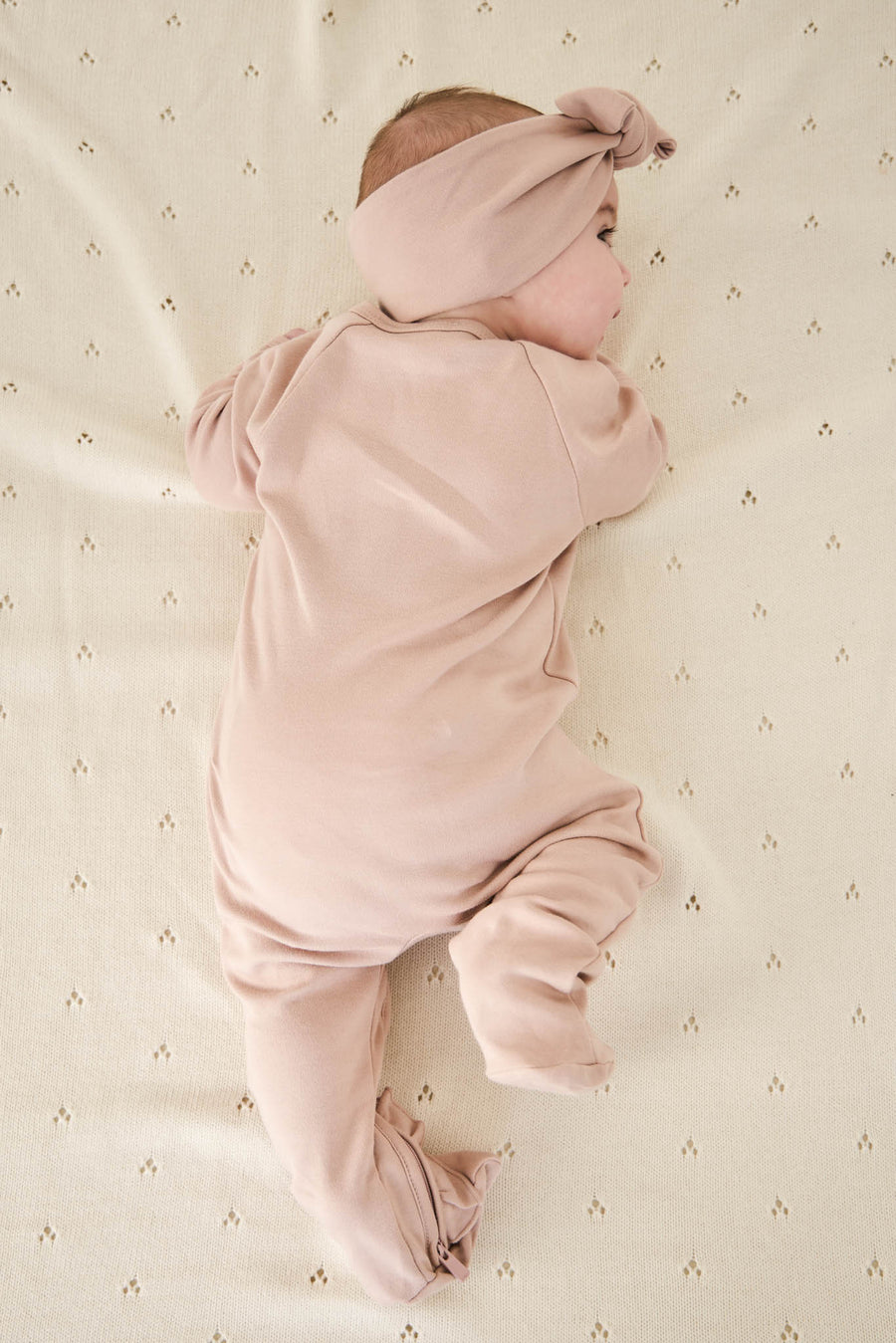 Pima Cotton Melanie Onepiece - Dusky Rose Childrens Onepiece from Jamie Kay Australia