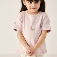 Pima Cotton Mimi Top - Gilly Violet Tint Childrens Top from Jamie Kay Australia