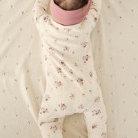 Organic Cotton Melanie Onepiece - Lauren Floral Tofu Childrens Onepiece from Jamie Kay Australia