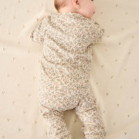 Organic Cotton Frankie Onepiece - Ariella Eggnog Childrens Onepiece from Jamie Kay Australia