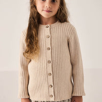 Clara Cardigan - Oatmeal Marle Childrens Cardigan from Jamie Kay Australia