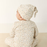 Organic Cotton Reese Zip Onepiece - Blueberry Ditsy Childrens Onepiece from Jamie Kay Australia